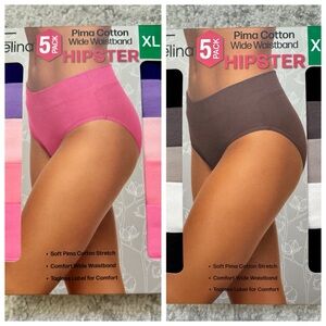 Bundle Pima Cotton Women’s  Underwear Hipster 5-Pack Size XL